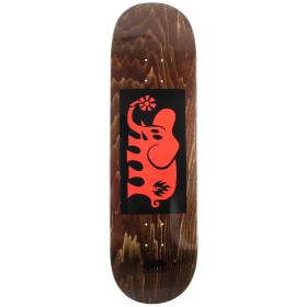 9x32.62 Black Label Elephant Block Red Deck - Brown Stain