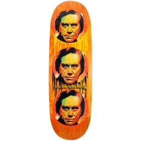 9.5x32.5 Black Label Jason Adams Lost Highway Custom Egg Shaped Deck - Orange Stain