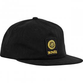 Bones Wheels Pushing Up Daisies 5-Panel Snapback Hat - Black