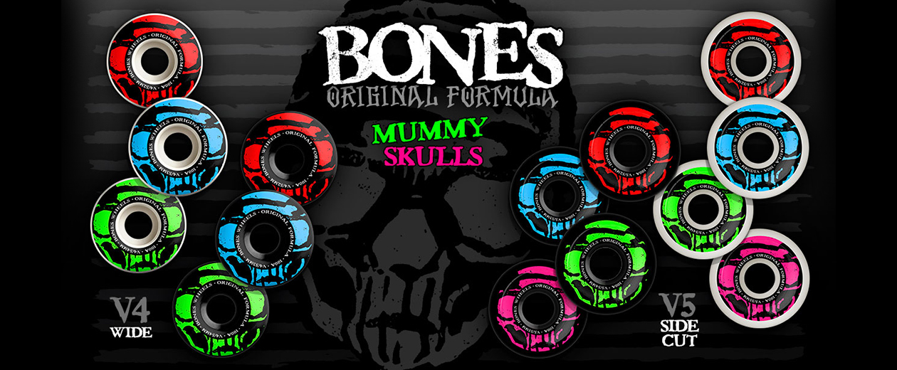 Bones Wheels Mummy Skulls