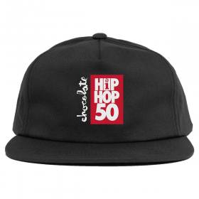 Chocolate Interscope 50th 5-Panel Snapback Hat - Black