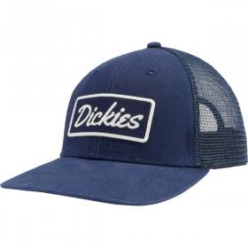 Dickies Embroidered Patch Logo Mesh Trucker Hat - Ink Navy