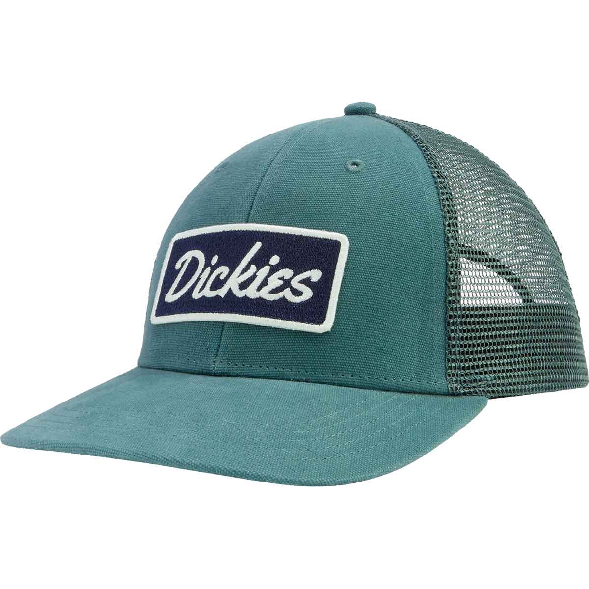 Dickies Embroidered Patch Logo Mesh Trucker Hat - Lincoln Green | SoCal ...