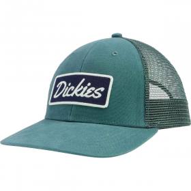Dickies Embroidered Patch Logo Mesh Trucker Hat - Lincoln Green