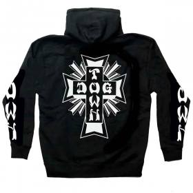 Dogtown Cross Logo Pullover Hoodie - Black/White