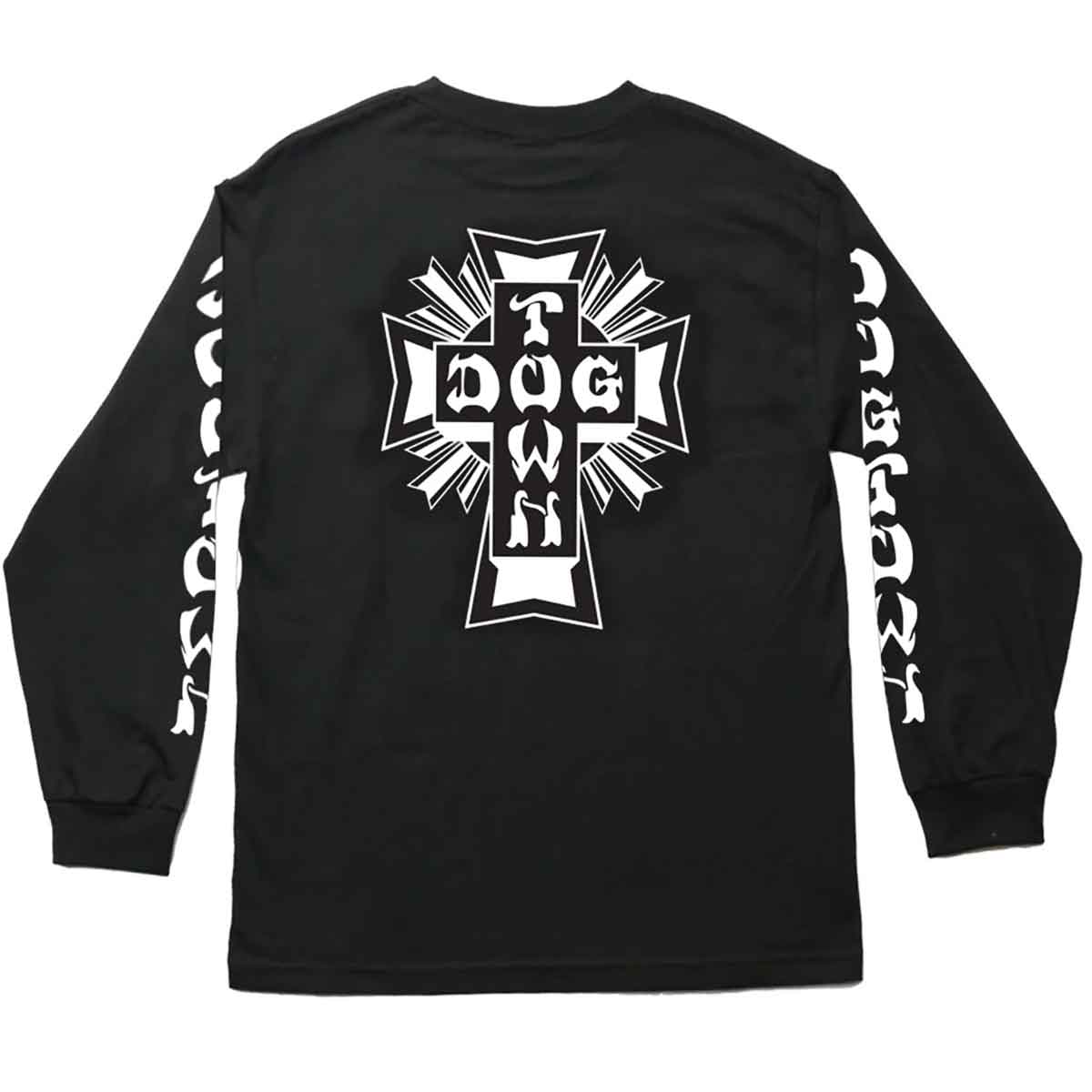 Dogtown Cross Logo Long Sleeve T-Shirt - Black | SoCal Skateshop