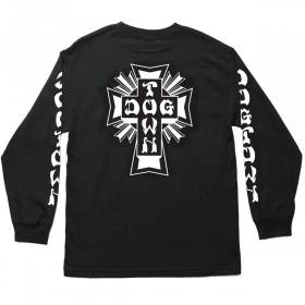 Dogtown Cross Logo Long Sleeve T-Shirt - Black/White
