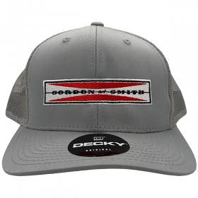 G&S Embroidered Original Logo Mesh Trucker Hat - Light Grey