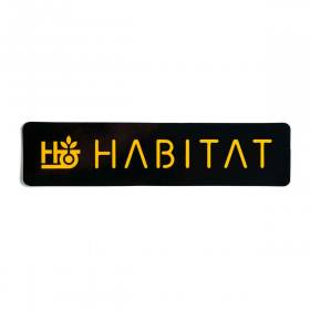 Habitat Pod Stencil Sticker - Yellow 7.25" x 1.75"