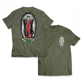 Hard Luck MFG Hard Lady G Bandera T-Shirt - Military Green