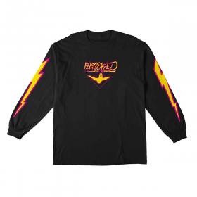 Krooked Bird Lightening Sleeve Premium Long Sleeve T-Shirt - Black/Multi