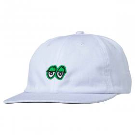 Krooked Eyes Strapback Hat - White/Green