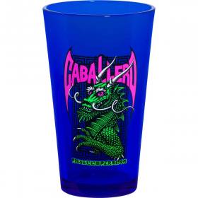 Powell Peralta Cab Street Dragon Pint Glass - Blacklight