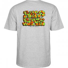 Powell Peralta Rat Bones Graffiti T-Shirt - Sport Grey