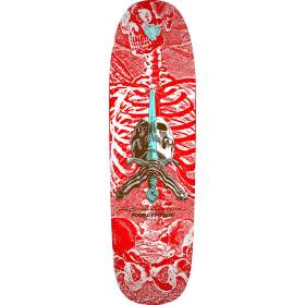 9.265x32 Powell Peralta Ray Bones Rodriguez Skull & Sword 05 Pro Flight Shaped 192 Deck - Red/White