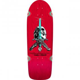 10x30 Powell Peralta Ray Rodriguez Skull & Sword Re-Issue Deck - Red Stain
