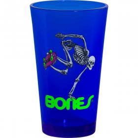 Powell Peralta Skateboard Skeleton Pint Glass - Blacklight