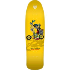 8.9x31.8 Powell Peralta Steve Caballero Chopper Bike Flight 216 Shaped Deck - Yellow