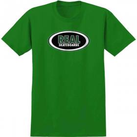 Real Oval T-Shirt - Kelly Green/Black/White