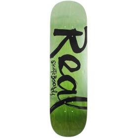 8.5x32.62 Real Team Script Colorblock Full Shape Deck - Green Stain