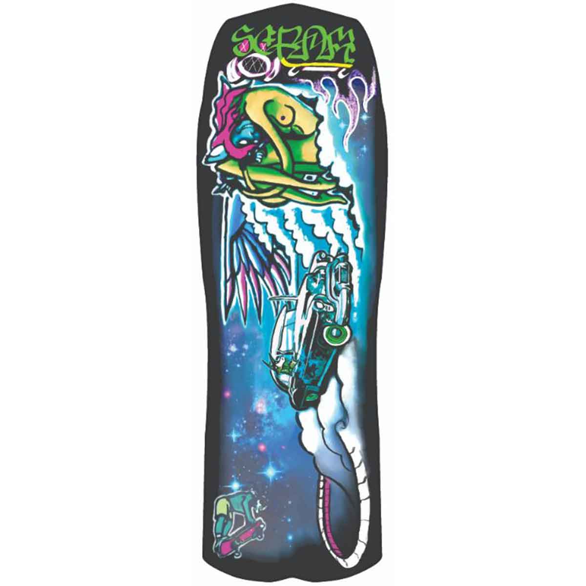 Scram Earth Skis Rocket 88 V3 Shaped Skateboard Deck - 10x30.375