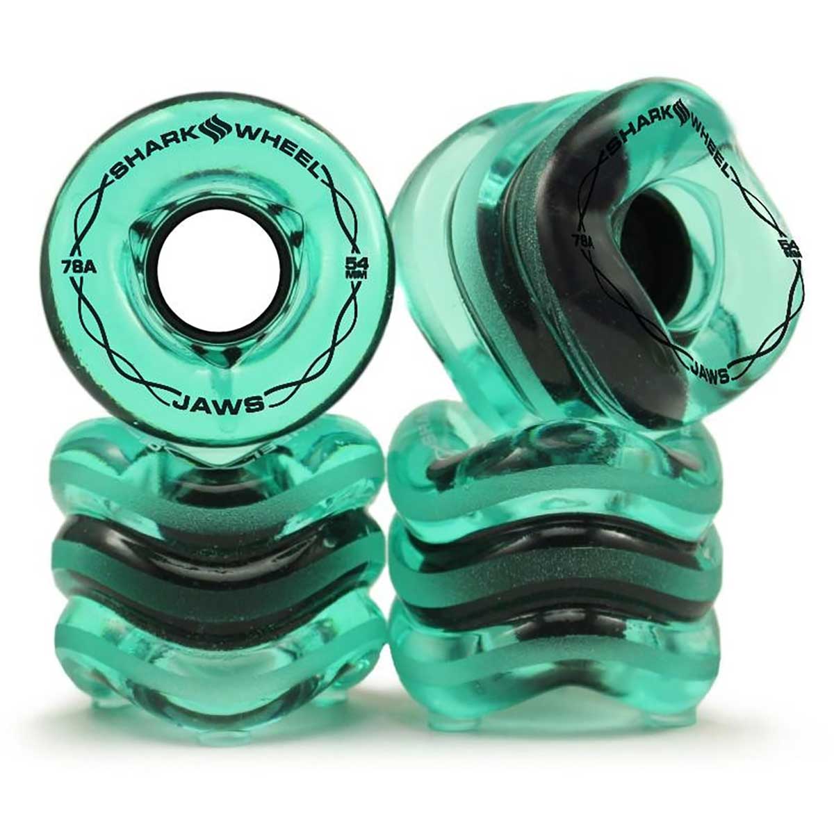 Shark Wheel Jaws Cruiser Wheels - Transparent Sapphire 54mm 78a | SoCal ...