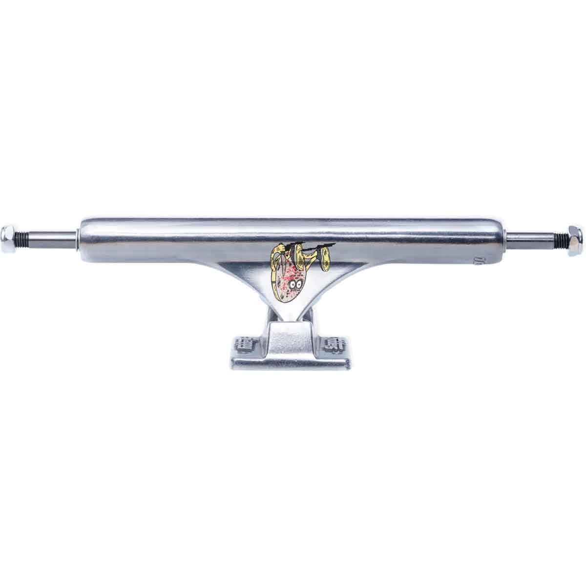 Paire De Trucks De Skateboard Slappy ST1 Inversé 8.5" - Argent Poli - Neuf
