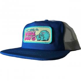 Snot Wheels Wide Boy Classic Mesh Trucker Hat - Blue