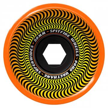 Spitfire 80HD Superwide Skateboard Wheels - Orange 58mm 80HD