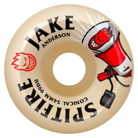 54mm 99a Spitfire Formula Four Conical Jake Anderson Burn Squad Pro Wheels - Natural