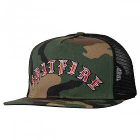 Spitfire Wheels Old E Arch Snapback Hat - Camo/Black