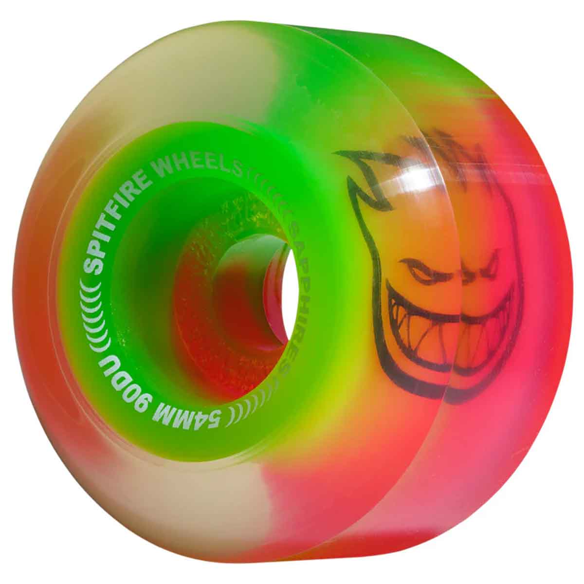 Spitfire Sapphires Skateboard Wheels - Neon Pink/Green 56mm 90a | SoCal ...