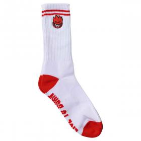 Spitfire Wheels Bighead Fill Embroidered Crew Socks - White/Red