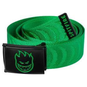 Spitfire Wheels Bighead Crescent Jacquard Web Belt - Green/Black