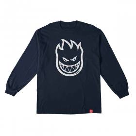 Spitfire Wheels Bighead Long Sleeve T-Shirt - Navy/White