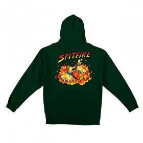 Spitfire Wheels Hell Hounds II Pullover Hoodie - Dark Green/Multi-Color