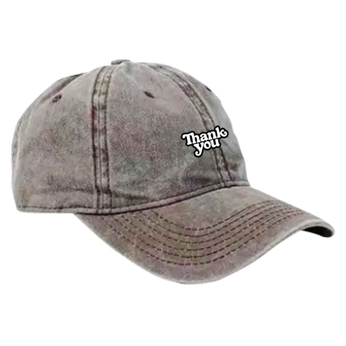 Thank You Skateboards Distressed Dad Hat Grey SoCal
