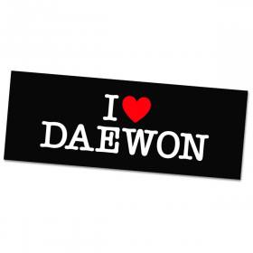 Thank You I Heart Daewon Sticker - 3" x 8"