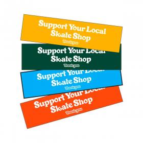 Thank You Support Bumper Sticker - Red 11.5" x 3"