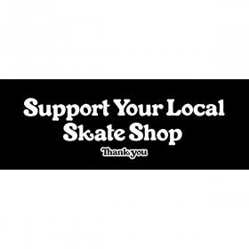 Thank You Support Bumper Sticker - Black 8" x 3"