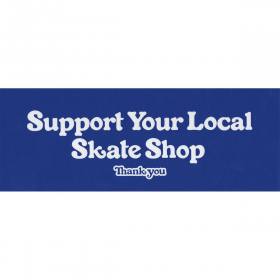 Thank You Support Bumper Sticker - Blue 8" x 3"