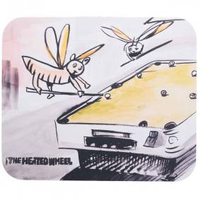 The Heated Wheel Bar Fly Mouse Pad