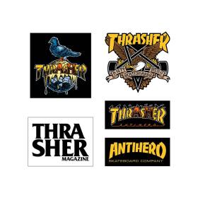 Thrasher X Antihero 5 Sticker Pack - 4"
