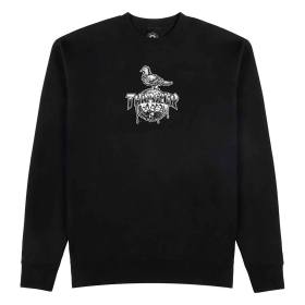 Thrasher X Antihero Cover The Earth Crewneck Sweatshirt - Black