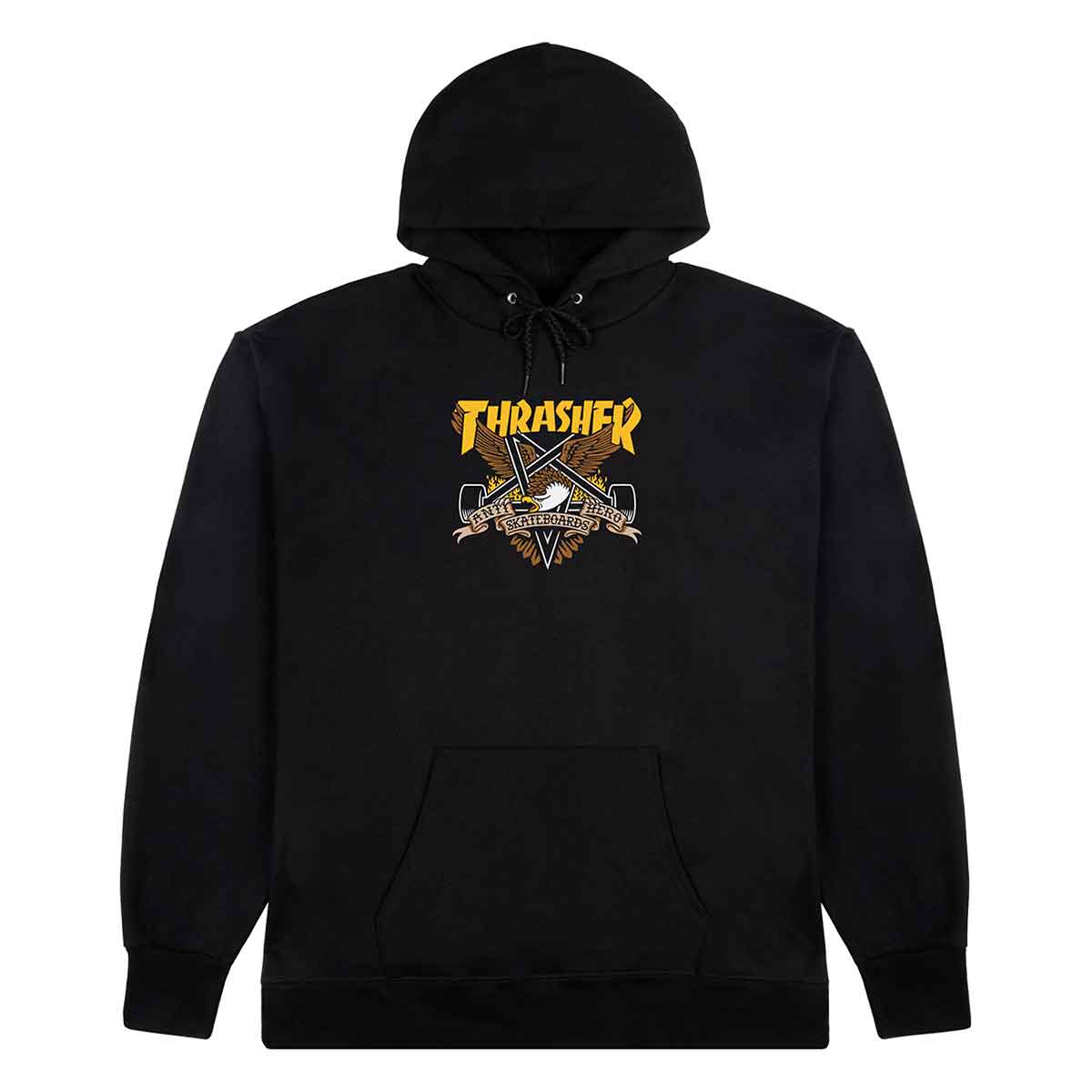 Thrasher Magazine X Antihero Eaglegram Pullover Hoodie - Black | SoCal ...