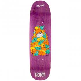 8.8x32.4 Welcome Nora Vasoncellos Purr Pile On Sphynx Deck - Purple Stain