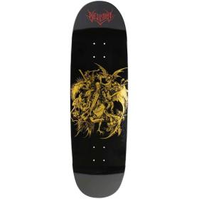 9.5x33 Welcome Saint On Boline 2.0 Shaped Deck - Black/Gold Foil