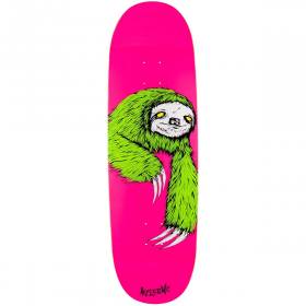 9.5x33 Welcome Sloth On Boline 2.0 Deck - Neon Pink