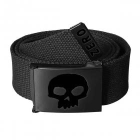 Zero Single Skull Web Belt - Black/Black