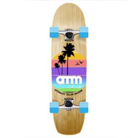ATM Click Hawaii Cruiser Complete Skateboard - Natural 8.5x31
